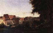 Corot Camille The theater from garden it Farnes oil on canvas